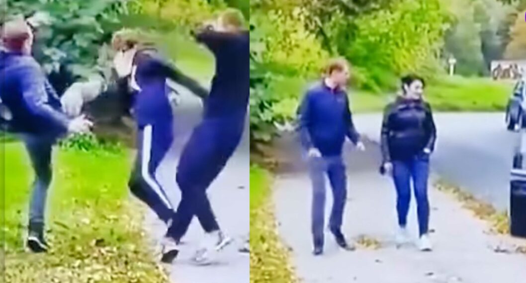  Con patada ‘voladora’, pareja evitó ser atracada; sacó sus dotes de karate