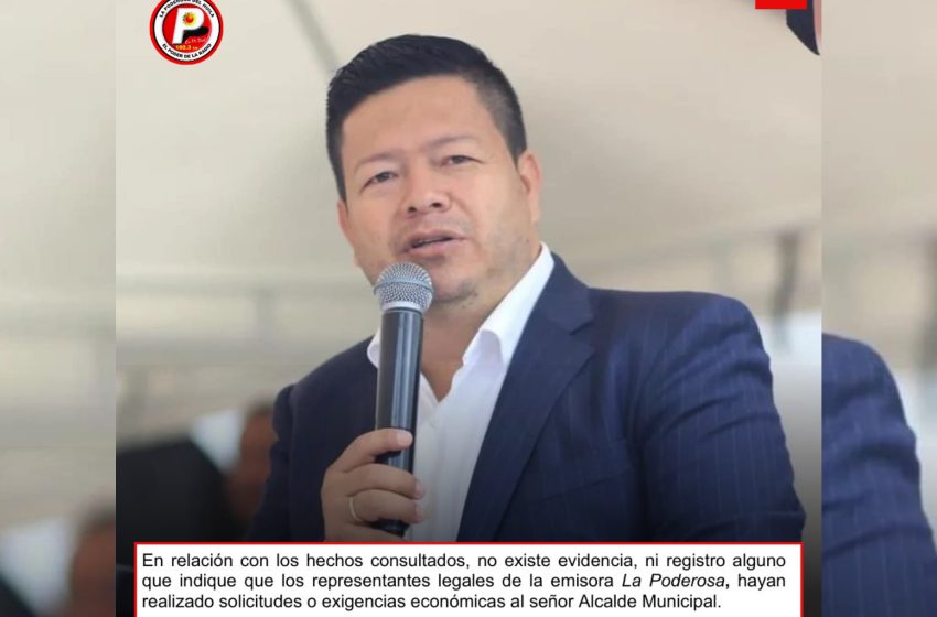  Vía judicial el alcalde de Pitalito indica que ningún periodista, ni directivo La Poderosa del Huila le ha hecho peticiones de índole económico